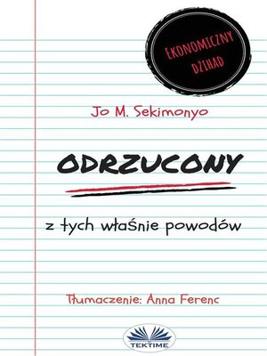 cover image of Odrzucony--Z Tych Właśnie Powodów